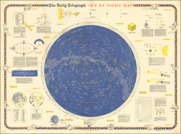 87-Celestial Maps Map By Geographia