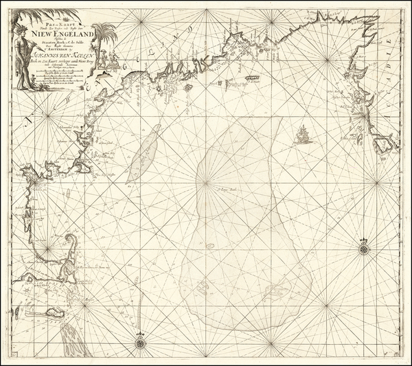 100-New England, Canada and Eastern Canada Map By Johannes Van Keulen