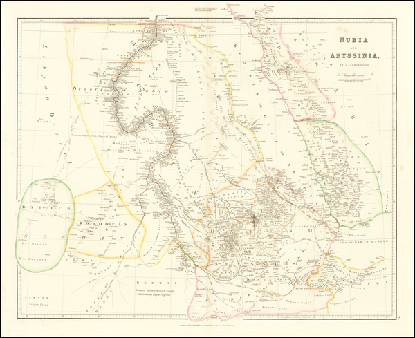 78-North Africa and East Africa Map By John Arrowsmith