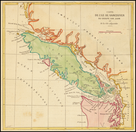 46-Washington and Canada Map By Anonymous