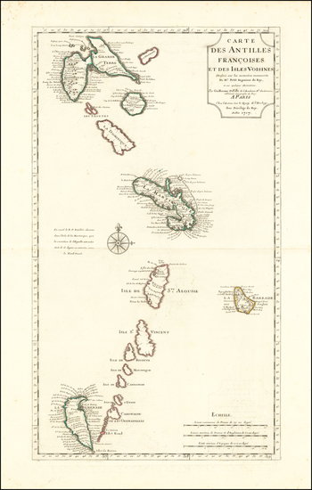 0-Caribbean and Other Islands Map By Henri Chatelain