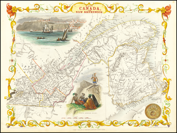 12-Canada and Eastern Canada Map By John Tallis