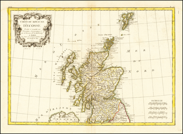 52-Scotland Map By Rigobert Bonne