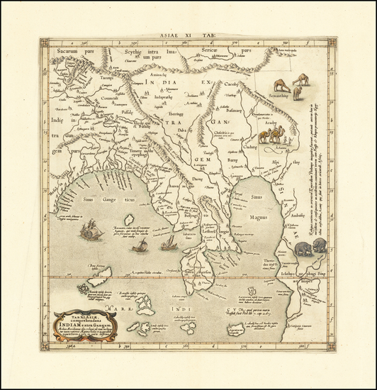 8-India Map By  Gerard Mercator