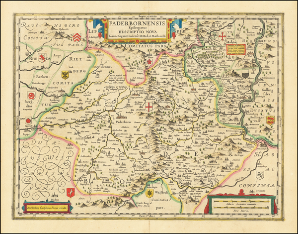 80-Mitteldeutschland Map By Willem Janszoon Blaeu