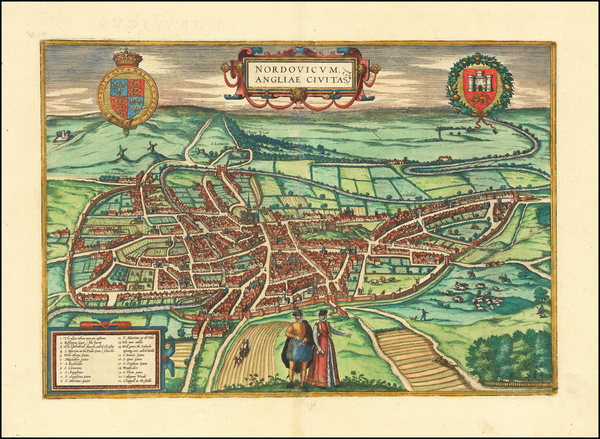 59-England Map By Georg Braun  &  Frans Hogenberg