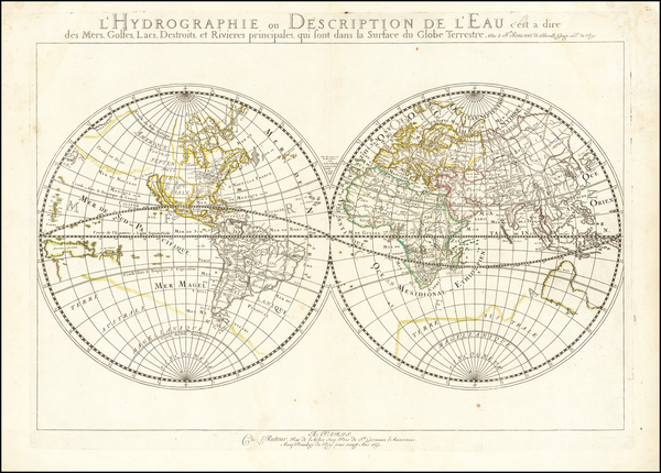 65-World Map By Nicolas Sanson