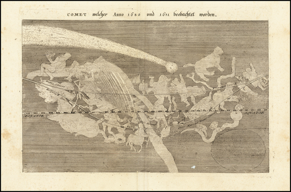 44-Celestial Maps Map By Matthaus Merian