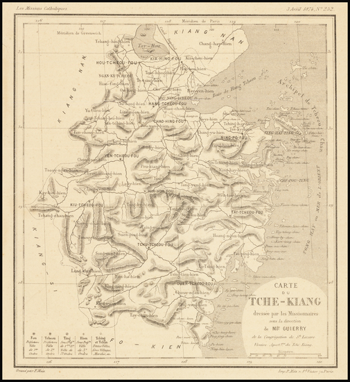 21-China Map By Les Missions catholiques