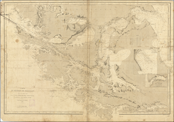 31-Polar Maps, Argentina and Chile Map By Depot de la Marine