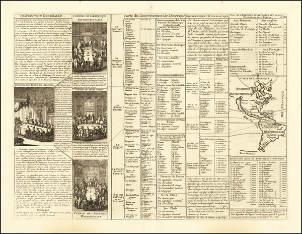 74-California as an Island and America Map By Henri Chatelain