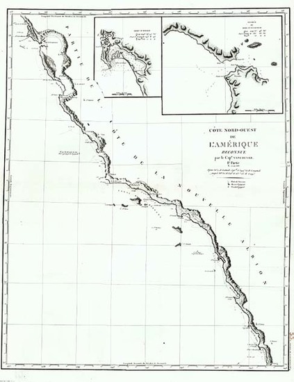 3-Baja California and California Map By George Vancouver