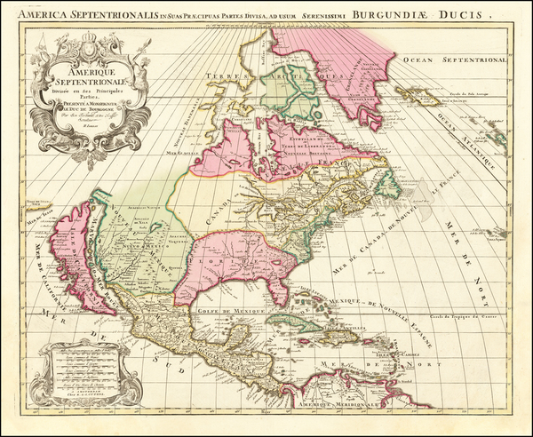 21-North America and California as an Island Map By Reiner & Joshua Ottens / Alexis-Hubert Jai