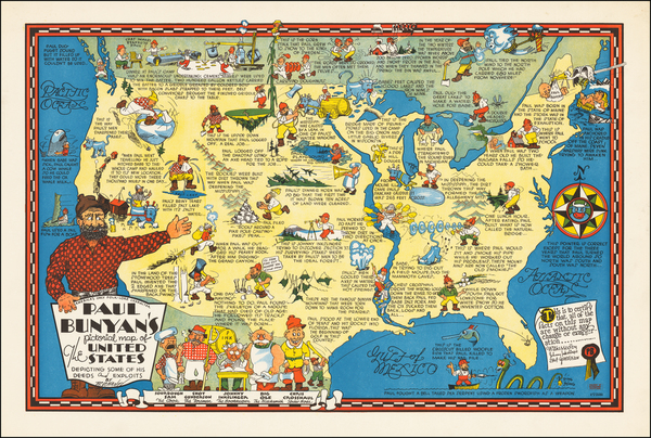 40-United States and Pictorial Maps Map By R. D. Handy