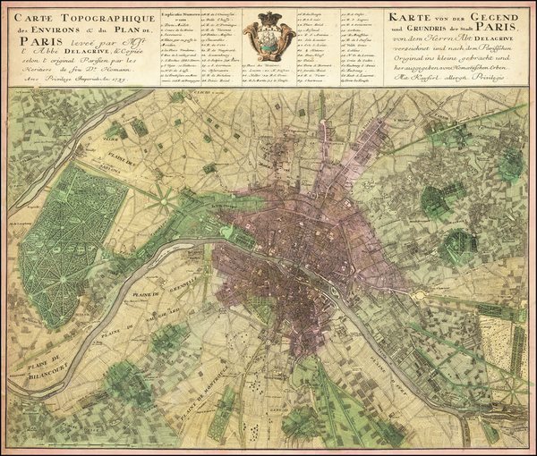 26-Paris and Île-de-France Map By Homann Heirs