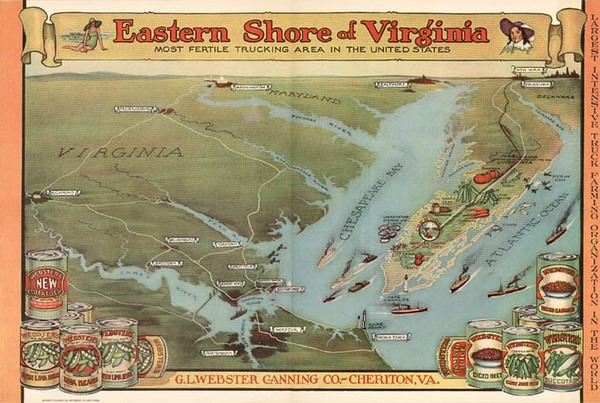 3-Mid-Atlantic and Southeast Map By Everett Waddey Co.