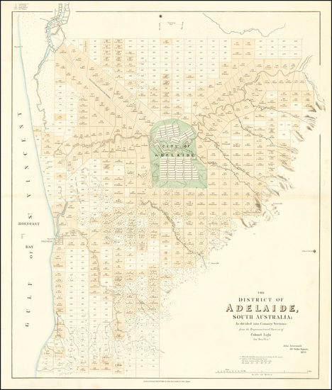 75-Australia Map By John Arrowsmith