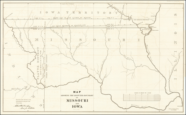 69-Plains, Iowa and Missouri Map By U.S. Government