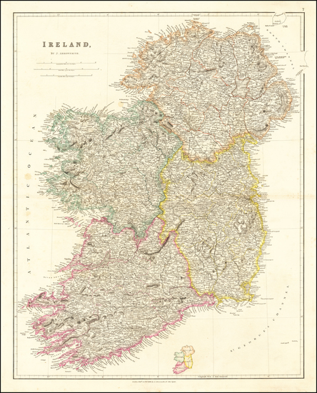 29-Ireland Map By John Arrowsmith