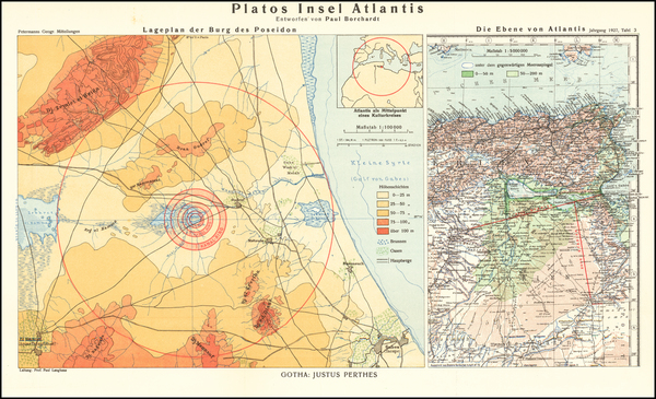 9-North Africa Map By Justus Perthes  &  Paul Borchardt