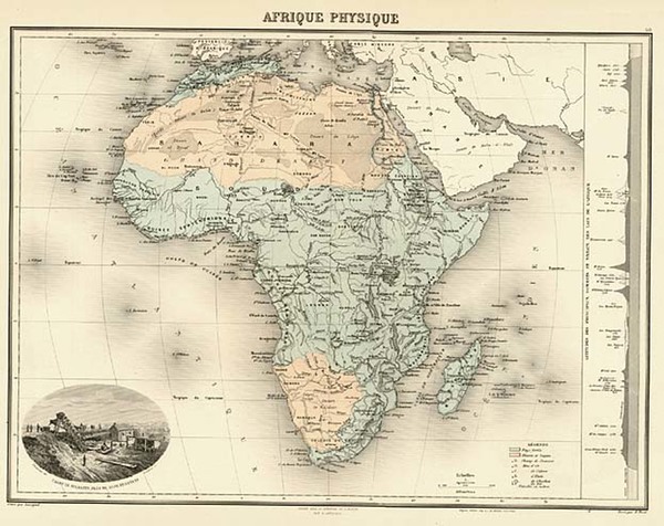 45-Africa and Africa Map By Migeon