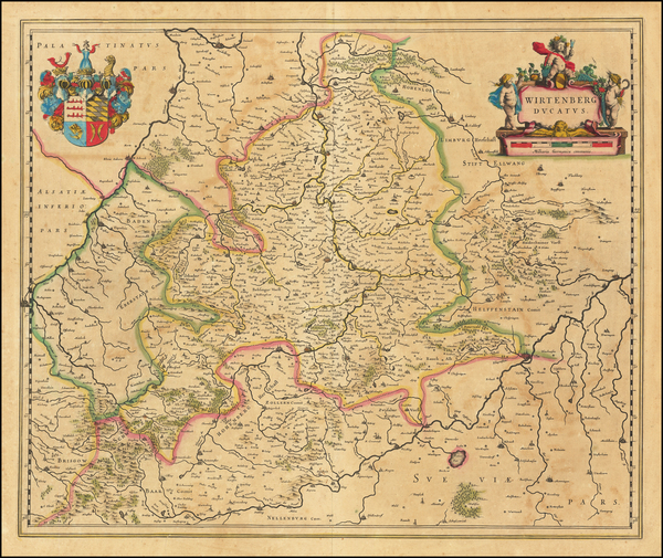 40-Germany Map By Willem Janszoon Blaeu