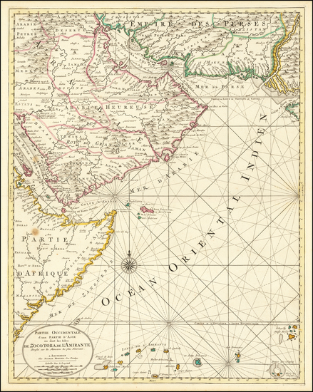 4-Arabian Peninsula and Persia & Iraq Map By Pierre Mortier