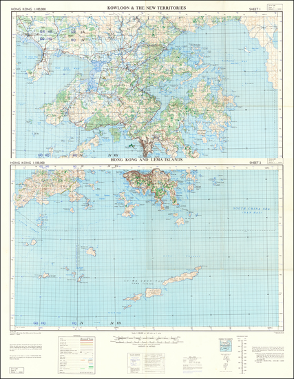 12-Hong Kong Map By War Office