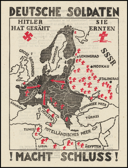 90-Europe, Croatia & Slovenia and World War II Map By [The Liberaion Front of the Slovenian Na