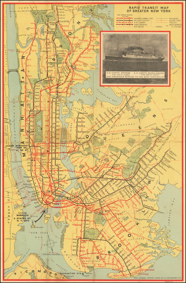 74-New York City Map By Ohman Map Co.