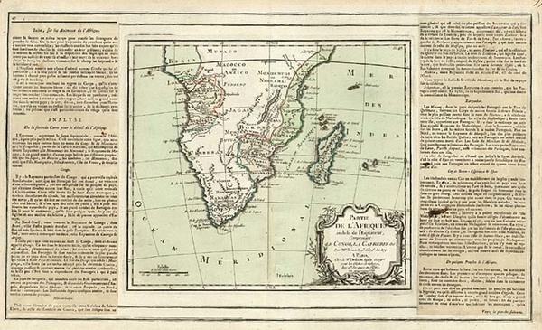 50-Africa and South Africa Map By Louis Brion de la Tour