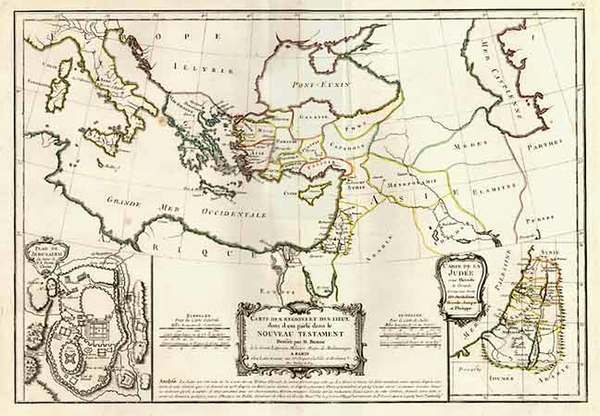 59-Europe, Mediterranean, Asia, Middle East, Holy Land and Turkey & Asia Minor Map By Jean Jan