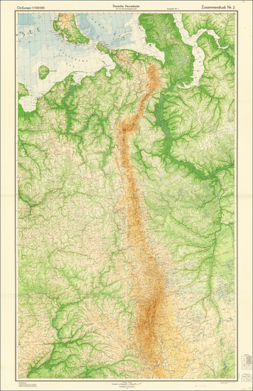 59-Russia and World War II Map By General Staff of the German Army