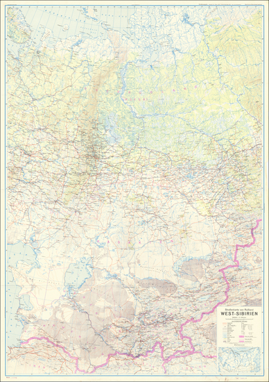 94-Russia in Asia and World War II Map By General Staff of the German Army