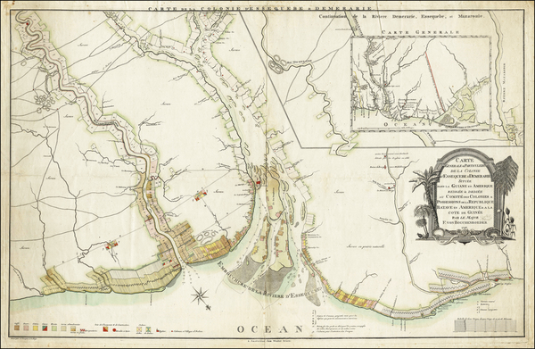 54-Guianas & Suriname Map By Friedrich von Bouchenroeder  &  Jacob Turpin