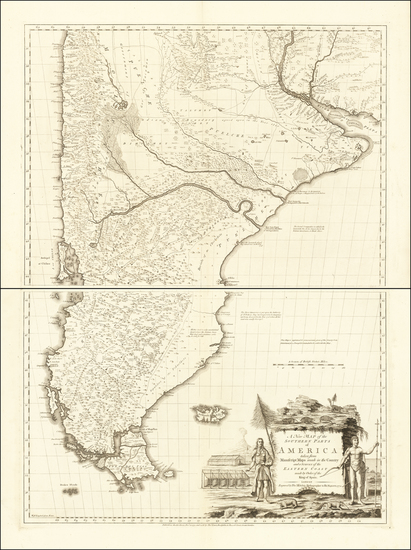 100-South America, Argentina and Chile Map By Thomas Kitchin