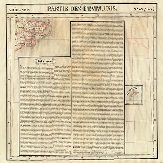 74-Southeast and Caribbean Map By Philippe Marie Vandermaelen