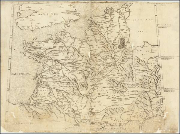 18-France Map By Claudius Ptolemy