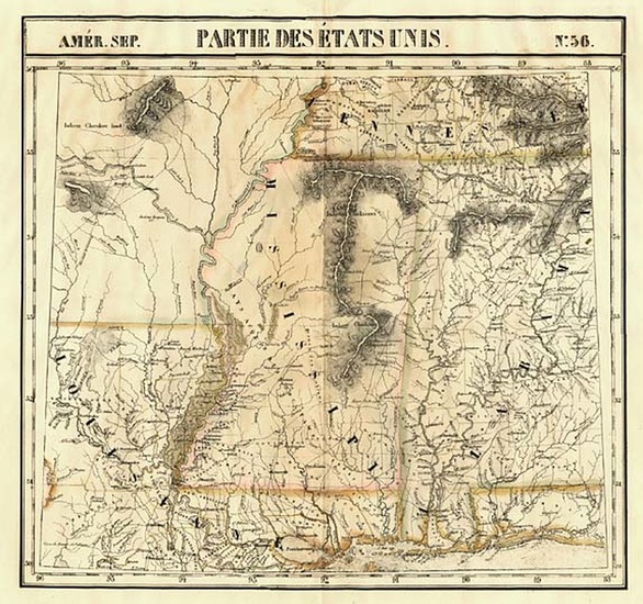 55-South and Plains Map By Philippe Marie Vandermaelen