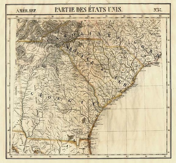 95-Southeast Map By Philippe Marie Vandermaelen