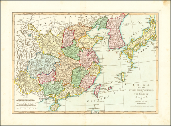 66-China, Japan and Korea Map By Samuel Dunn