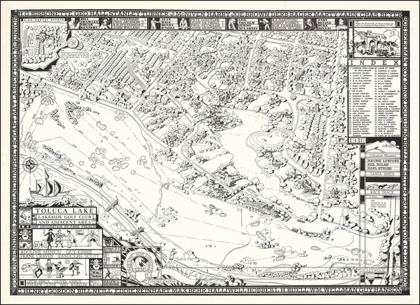 10-Pictorial Maps and Los Angeles Map By Park French