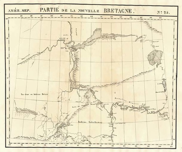 97-Alaska and Canada Map By Philippe Marie Vandermaelen