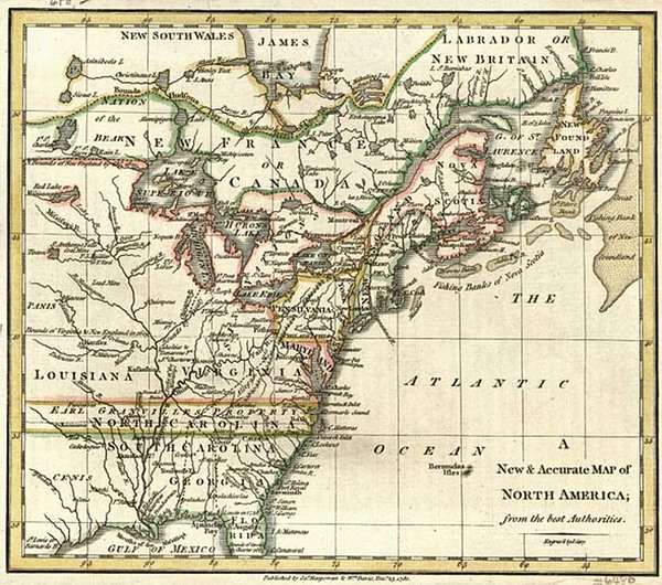 33-United States, North America and Canada Map By Ja. Mc Gowan  &  Wm. Davis