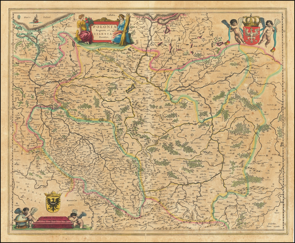 98-Poland Map By Willem Janszoon Blaeu