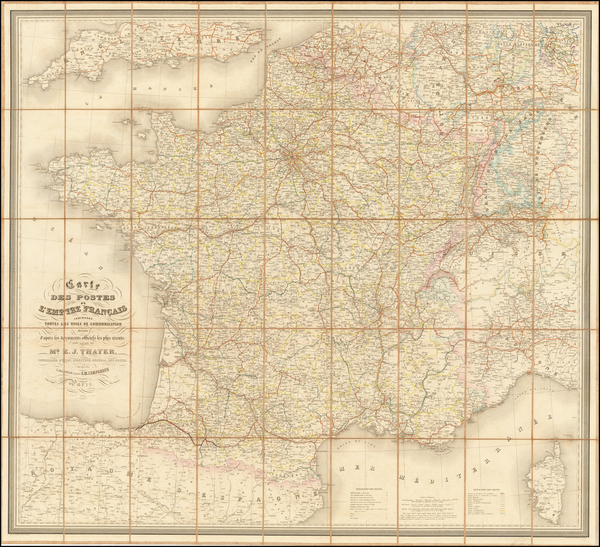53-France Map By L. Sagansan