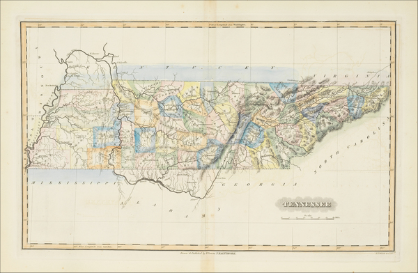 18-Tennessee Map By Fielding Lucas Jr.