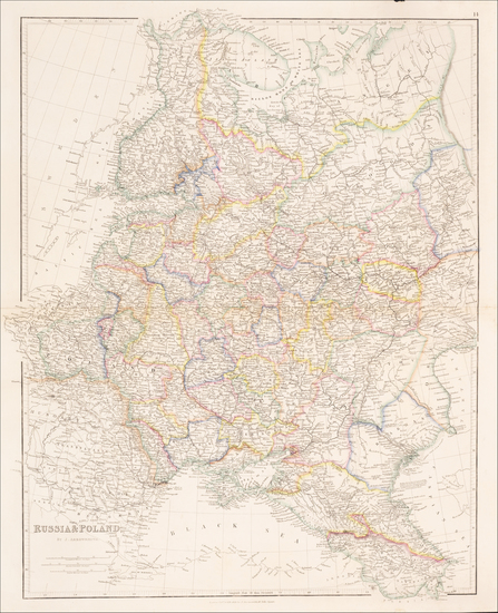 29-Poland and Russia Map By John Arrowsmith