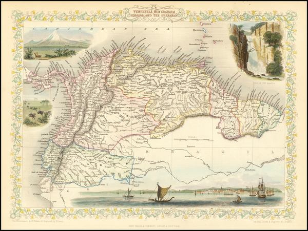 21-South America Map By John Tallis