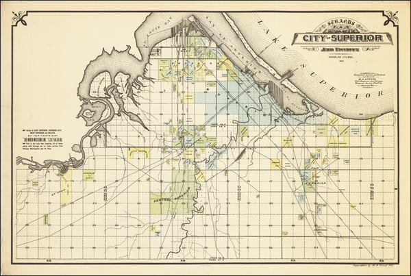 89-Wisconsin Map By M A Strand